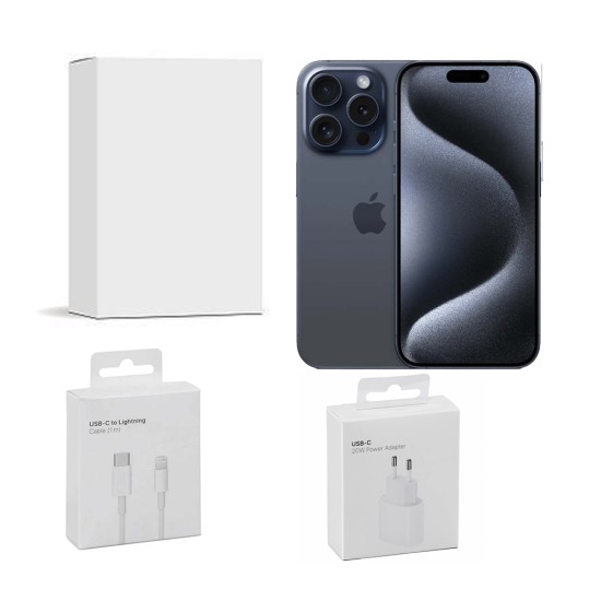 Apple iPhone 15 Pro 128GB Reconditioned Grade A+ 6.1" Blue Titanium